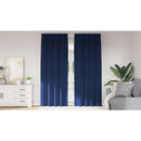 vidaXL Sötétítő függönyök 2 pcs Sötét kék 140 x 225 cm Bársony