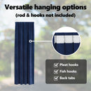 vidaXL Sötétítő függönyök 2 pcs Sötét kék 140 x 225 cm Bársony