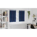 vidaXL Sötétítő függönyök 2 pcs Sötét kék 140 x 140 cm Bársony