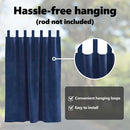 vidaXL Sötétítő függönyök 2 pcs Sötét kék 140 x 140 cm Bársony