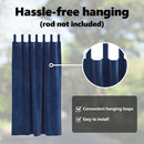 vidaXL Sötétítő függönyök 2 pcs Sötét kék 140 x 175 cm Bársony