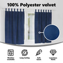 vidaXL Sötétítő függönyök 2 pcs Sötét kék 140 x 175 cm Bársony