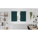 vidaXL Sötétítő függönyök 2 pcs Sötétzöld 140 x 140 cm Bársony