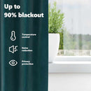 vidaXL Sötétítő függönyök 2 pcs Sötétzöld 140 x 140 cm Bársony