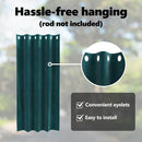 vidaXL Sötétítő függönyök 2 pcs Sötétzöld 140 x 175 cm Bársony