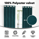 vidaXL Sötétítő függönyök 2 pcs Sötétzöld 140 x 175 cm Bársony