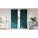 vidaXL Sötétítő függönyök 2 pcs Sötétzöld 140 x 245 cm Bársony