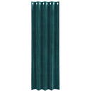 vidaXL Sötétítő függönyök 2 pcs Sötétzöld 140 x 245 cm Bársony