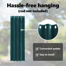 vidaXL Sötétítő függönyök 2 pcs Sötétzöld 140 x 260 cm Bársony