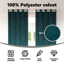 vidaXL Sötétítő függönyök 2 pcs Sötétzöld 140 x 260 cm Bársony