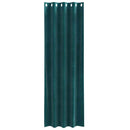 vidaXL Sötétítő függönyök 2 pcs Sötétzöld 140 x 260 cm Bársony