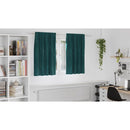 vidaXL Sötétítő függönyök 2 pcs Sötétzöld 140 x 140 cm Bársony