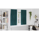 vidaXL Sötétítő függönyök 2 pcs Sötétzöld 140 x 175 cm Bársony