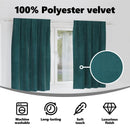 vidaXL Sötétítő függönyök 2 pcs Sötétzöld 140 x 175 cm Bársony