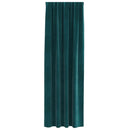 vidaXL Sötétítő függönyök 2 pcs Sötétzöld 140 x 260 cm Bársony