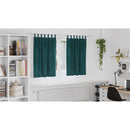 vidaXL Sötétítő függönyök 2 pcs Sötétzöld 140 x 140 cm Bársony