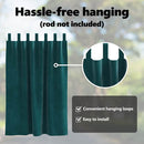 vidaXL Sötétítő függönyök 2 pcs Sötétzöld 140 x 140 cm Bársony