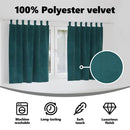 vidaXL Sötétítő függönyök 2 pcs Sötétzöld 140 x 140 cm Bársony