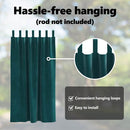 vidaXL Sötétítő függönyök 2 pcs Sötétzöld 140 x 175 cm Bársony