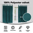 vidaXL Sötétítő függönyök 2 pcs Sötétzöld 140 x 175 cm Bársony