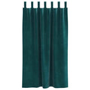 vidaXL Sötétítő függönyök 2 pcs Sötétzöld 140 x 175 cm Bársony