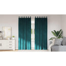 vidaXL Sötétítő függönyök 2 pcs Sötétzöld 140 x 225 cm Bársony
