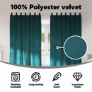 vidaXL Sötétítő függönyök 2 pcs Sötétzöld 140 x 245 cm Bársony