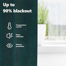 vidaXL Sötétítő függönyök 2 pcs Sötétzöld 140 x 260 cm Bársony