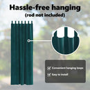vidaXL Sötétítő függönyök 2 pcs Sötétzöld 140 x 260 cm Bársony