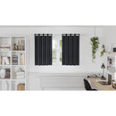 vidaXL Sötétítő függönyök 2 pcs Sötétszürke 140 x 140 cm Bársony