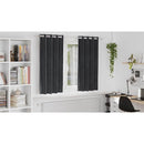 vidaXL Sötétítő függönyök 2 pcs Sötétszürke 140 x 175 cm Bársony