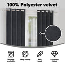 vidaXL Sötétítő függönyök 2 pcs Sötétszürke 140 x 175 cm Bársony