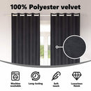 vidaXL Sötétítő függönyök 2 pcs Sötétszürke 140 x 260 cm Bársony