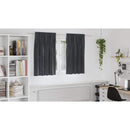 vidaXL Sötétítő függönyök 2 pcs Sötétszürke 140 x 140 cm Bársony