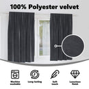 vidaXL Sötétítő függönyök 2 pcs Sötétszürke 140 x 175 cm Bársony
