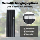 vidaXL Sötétítő függönyök 2 pcs Sötétszürke 140 x 245 cm Bársony