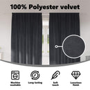 vidaXL Sötétítő függönyök 2 pcs Sötétszürke 140 x 260 cm Bársony