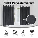 vidaXL Sötétítő függönyök 2 pcs Sötétszürke 140 x 140 cm Bársony