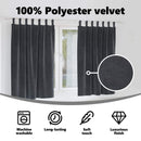 vidaXL Sötétítő függönyök 2 pcs Sötétszürke 140 x 175 cm Bársony