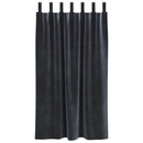 vidaXL Sötétítő függönyök 2 pcs Sötétszürke 140 x 175 cm Bársony