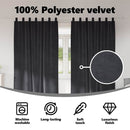 vidaXL Sötétítő függönyök 2 pcs Sötétszürke 140 x 225 cm Bársony