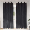 vidaXL Sötétítő függönyök 2 pcs Sötétszürke 140 x 260 cm Bársony