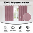 vidaXL Sötétítő függönyök 2 pcs Sötét rózsaszín 140 x 140 cm Bársony
