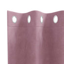 vidaXL Sötétítő függönyök 2 pcs Sötét rózsaszín 140 x 175 cm Bársony