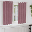vidaXL Sötétítő függönyök 2 pcs Sötét rózsaszín 140 x 175 cm Bársony