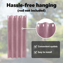 vidaXL Sötétítő függönyök 2 pcs Sötét rózsaszín 140 x 175 cm Bársony