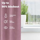 vidaXL Sötétítő függönyök 2 pcs Sötét rózsaszín 140 x 225 cm Bársony