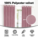 vidaXL Sötétítő függönyök 2 pcs Sötét rózsaszín 140 x 245 cm Bársony