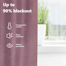 vidaXL Sötétítő függönyök 2 pcs Sötét rózsaszín 140 x 140 cm Bársony