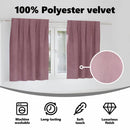 vidaXL Sötétítő függönyök 2 pcs Sötét rózsaszín 140 x 140 cm Bársony